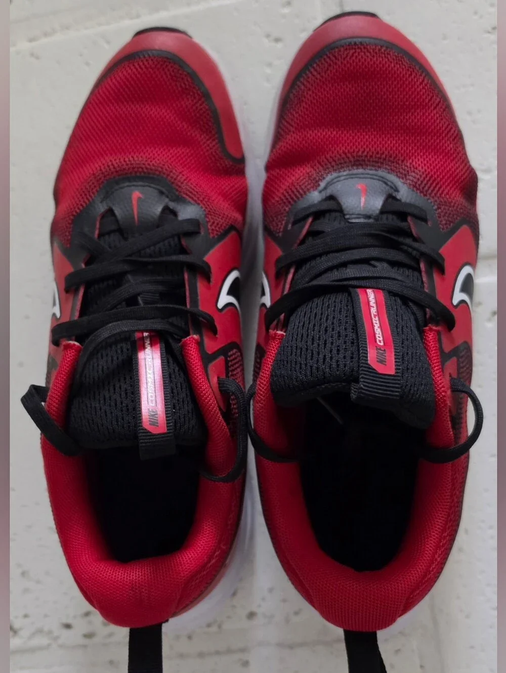 Nike kids red school athletic running shoes size 5